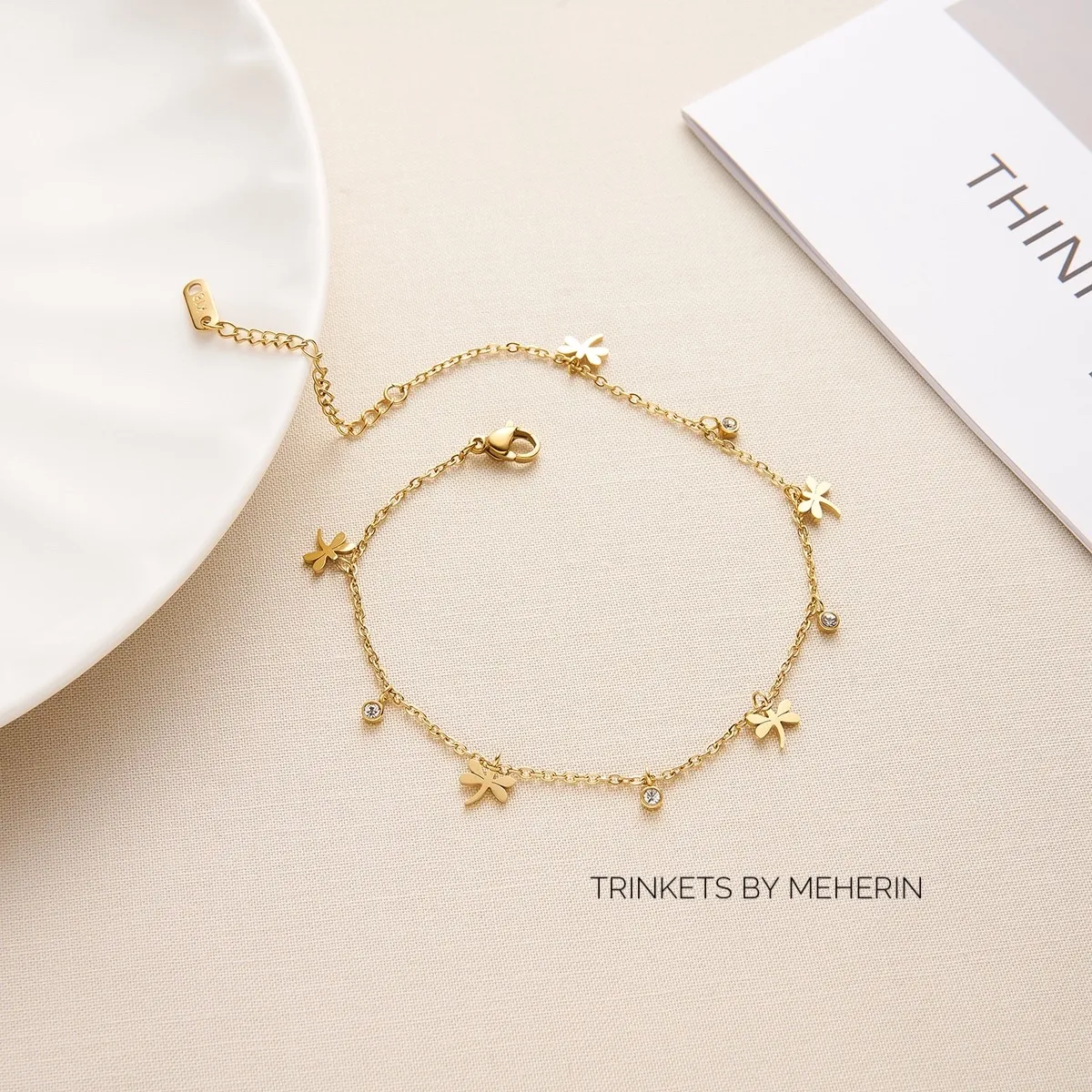 Dragonfly Zircon Bracelet