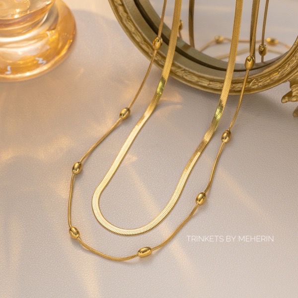 Double Layer Rice Bead Neckpiece_img_0