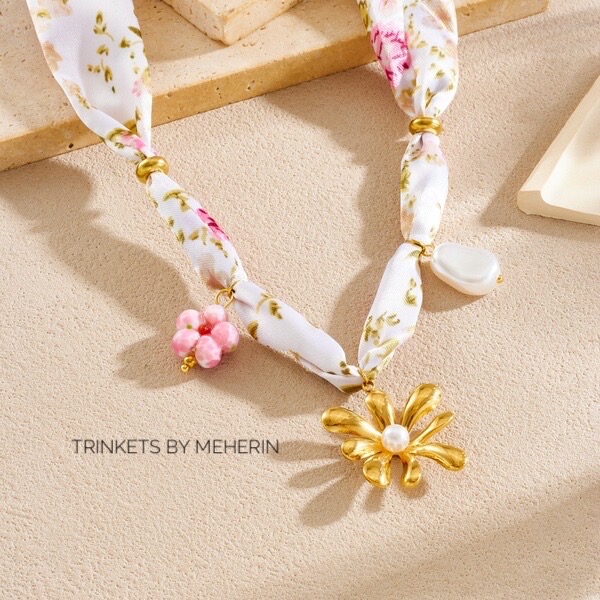 Floral Ribbon Necklace_img_1