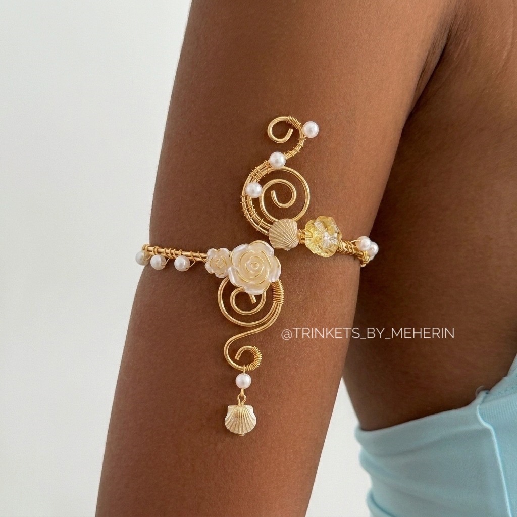 Shell Flower Arm Cuff_img_0