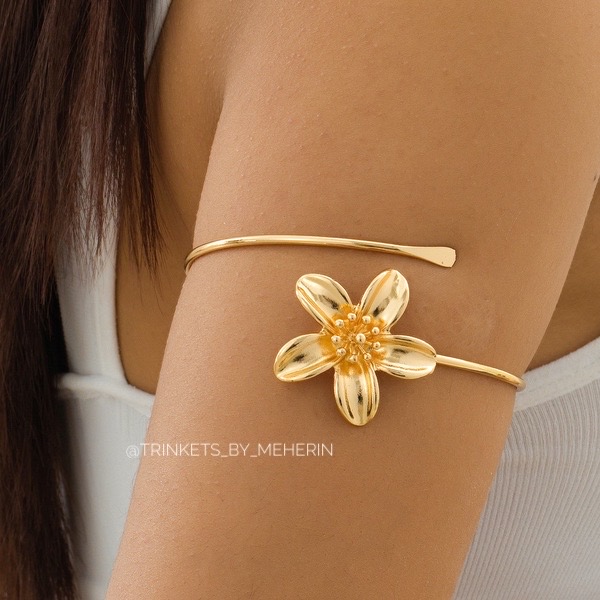 Golden Hibiscus Arm Cuff_img_0
