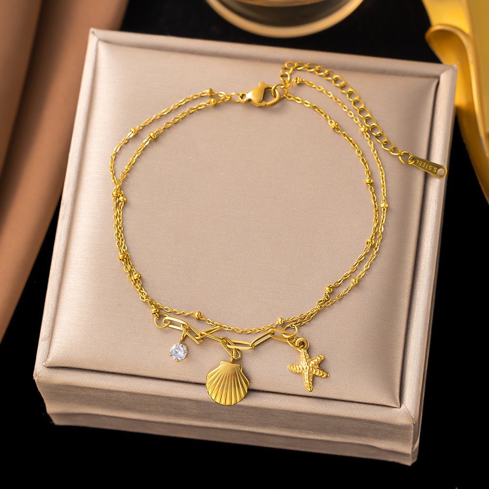 Starfish Double layer Anklet_img_1