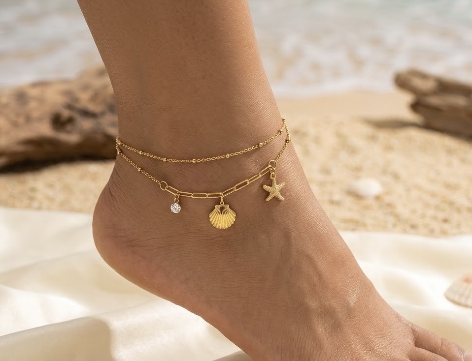 Starfish Double layer Anklet_img_0