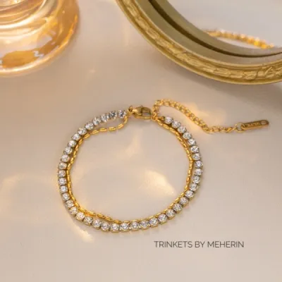 Diamond layer bracelet gold_img_0