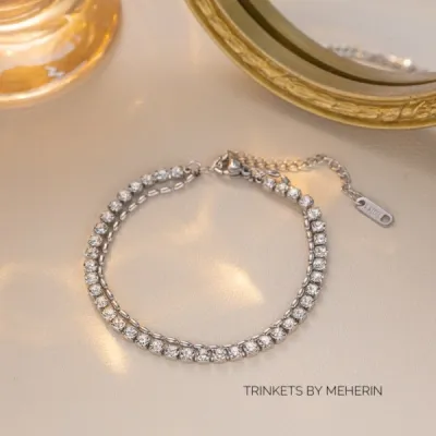Diamond layer bracelet Silver_img_0