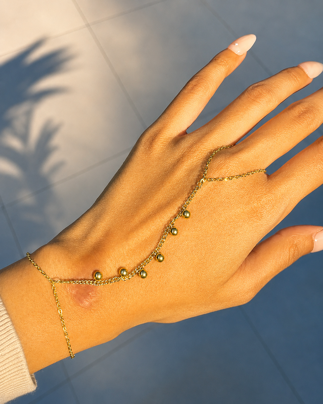 Gold ball hand chain_img_0