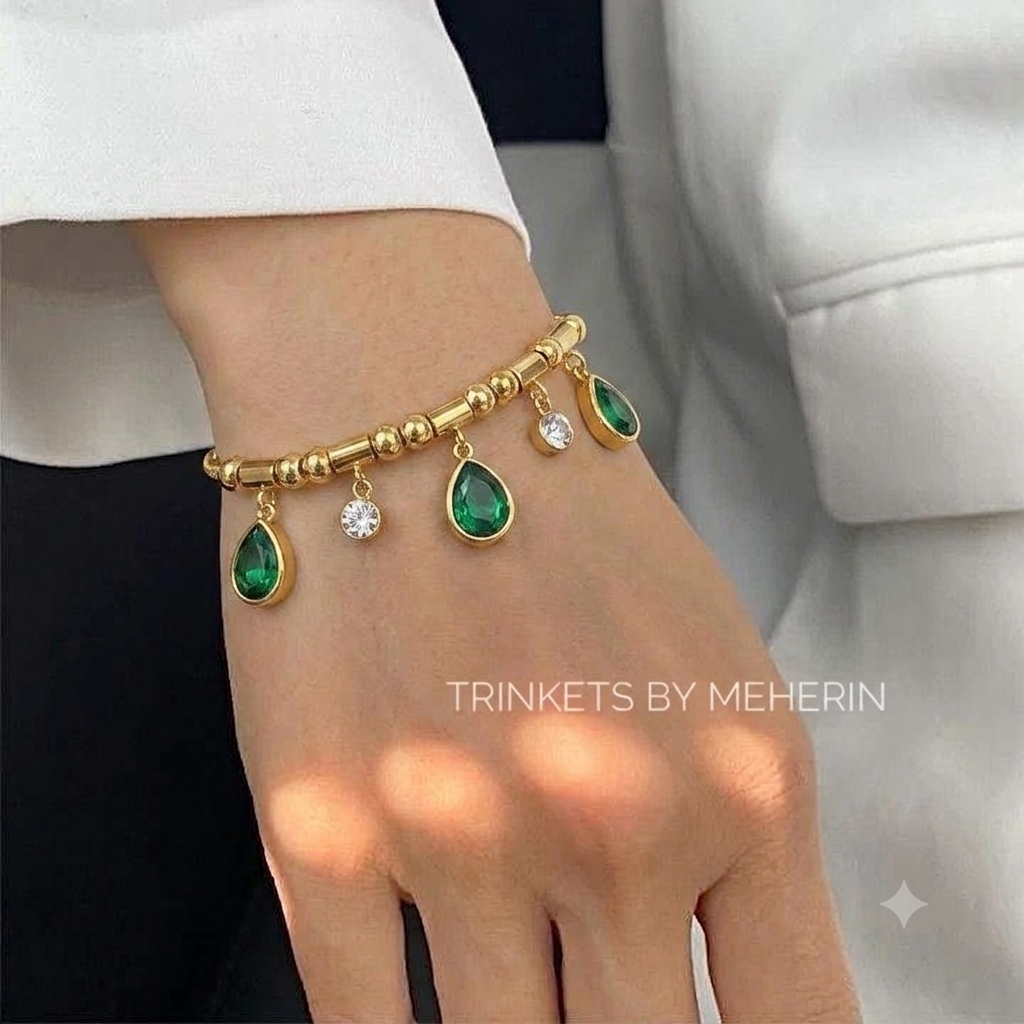 Charm Emarald Green Bracelet_img_0