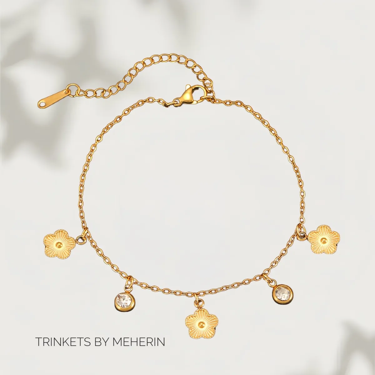 Floral Charm Bracelet