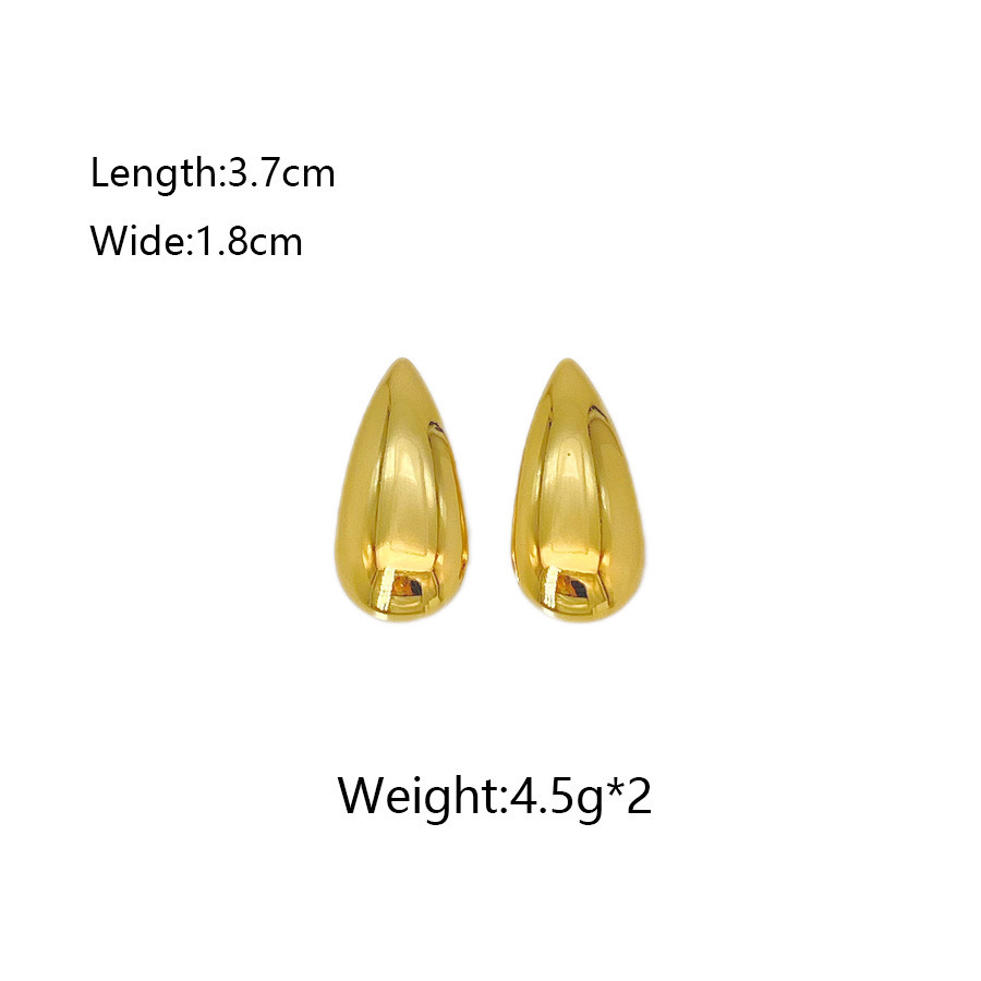 Golden Teardrop Earring_img_0