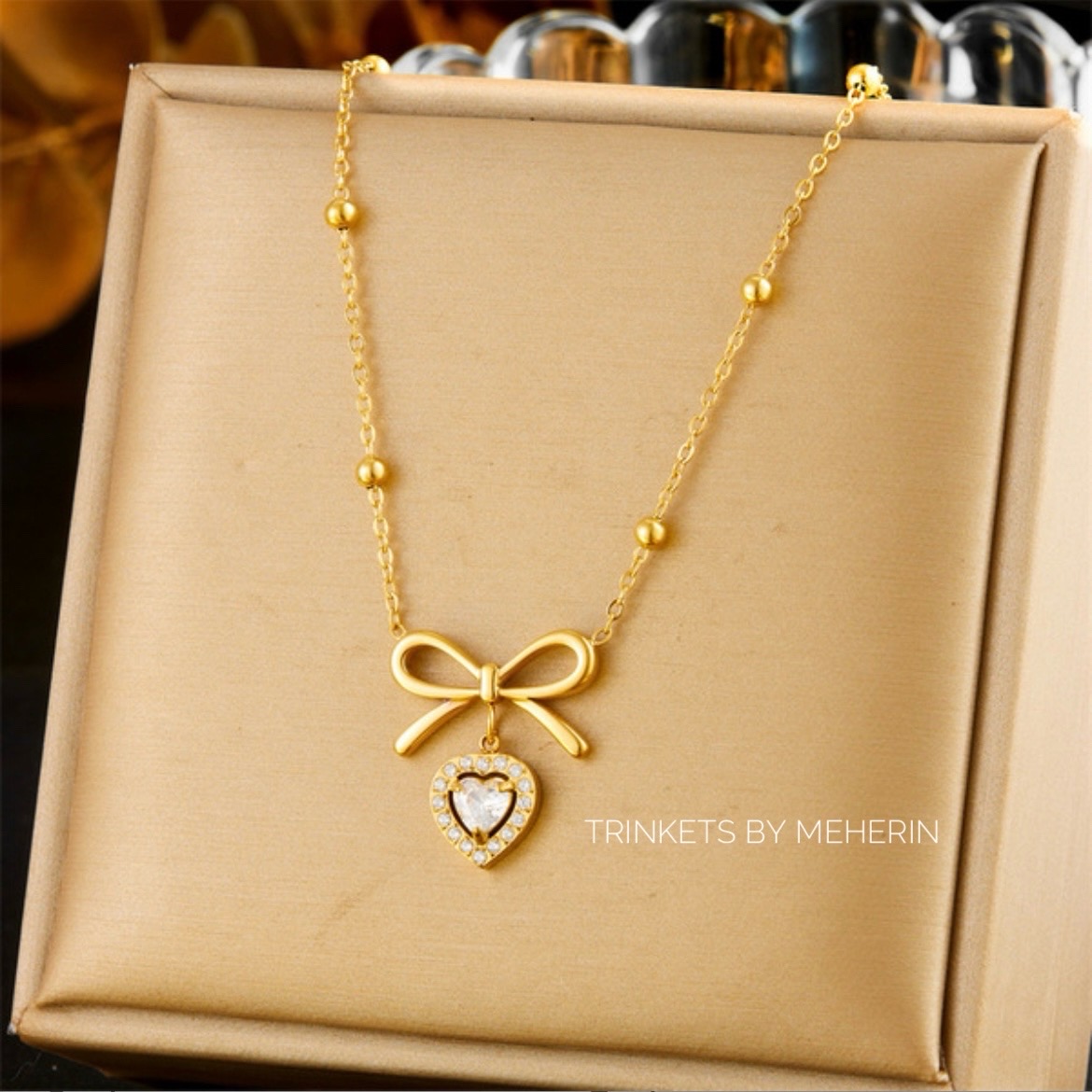 Zircon stone bow pendant_img_1