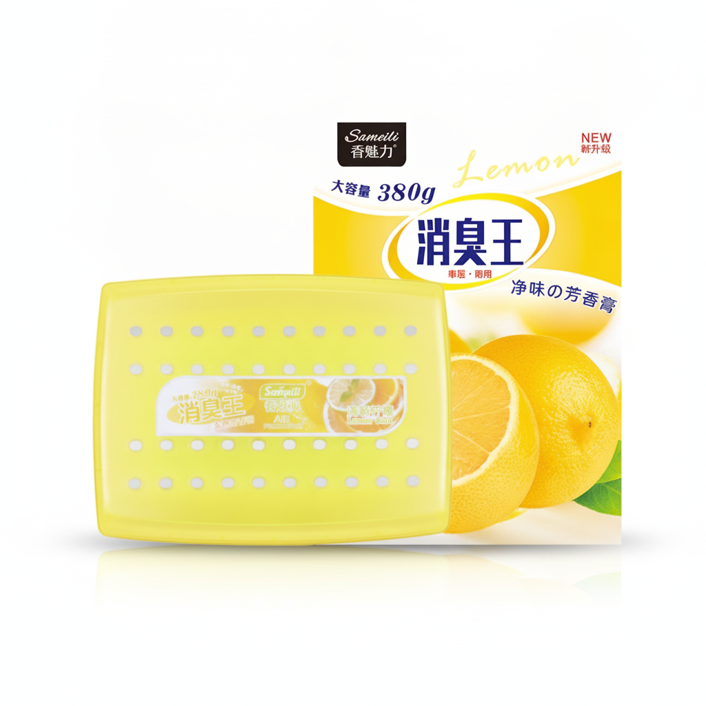 Sameili 380g Odor Eliminator Car & Home Air Freshener Gel Box (消臭王) – Extra Large Spill-Proof Cabin Deodorizer_img_0