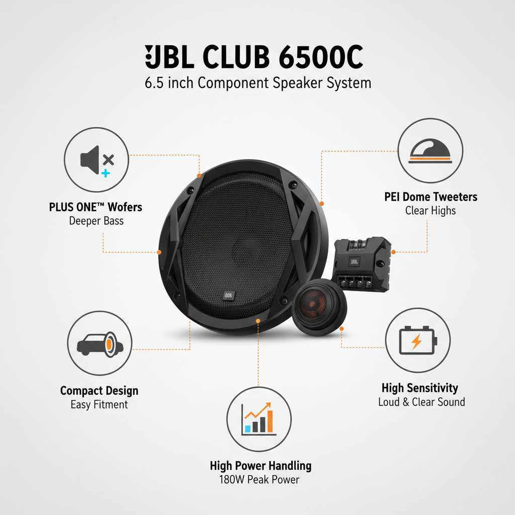 JBL CLUB 6500C – 6.5 inch Component Speaker System_img_2