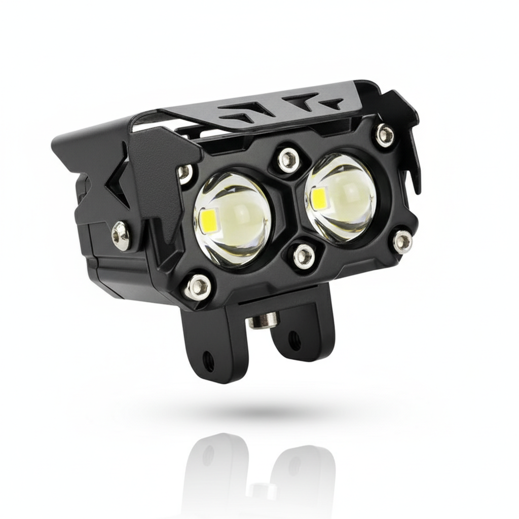 Motorcycle External Spotlight (Dual Lens)
