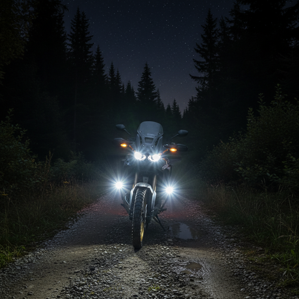 Motorcycle External Spotlight (Triple Lens)_img_7