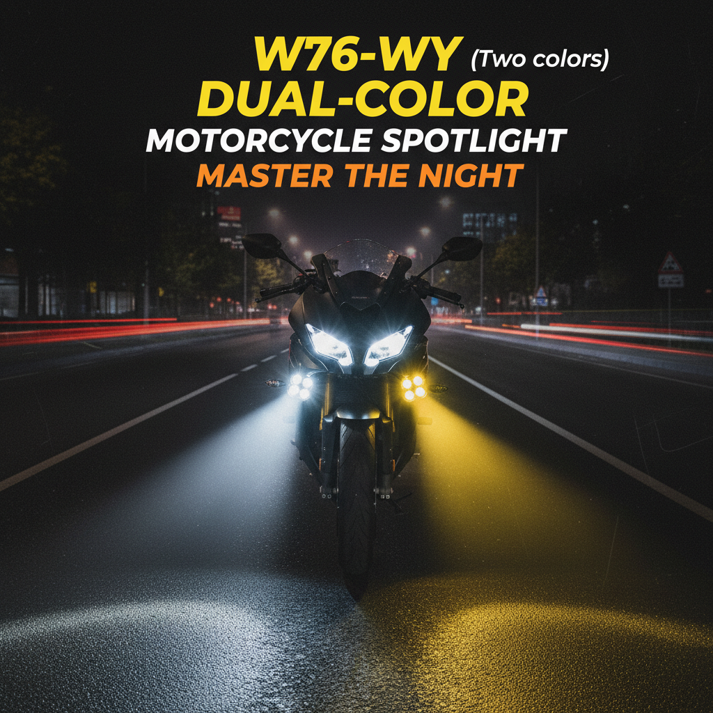 W76-WY (Two colors) Motorcycle External Spotlight_img_1