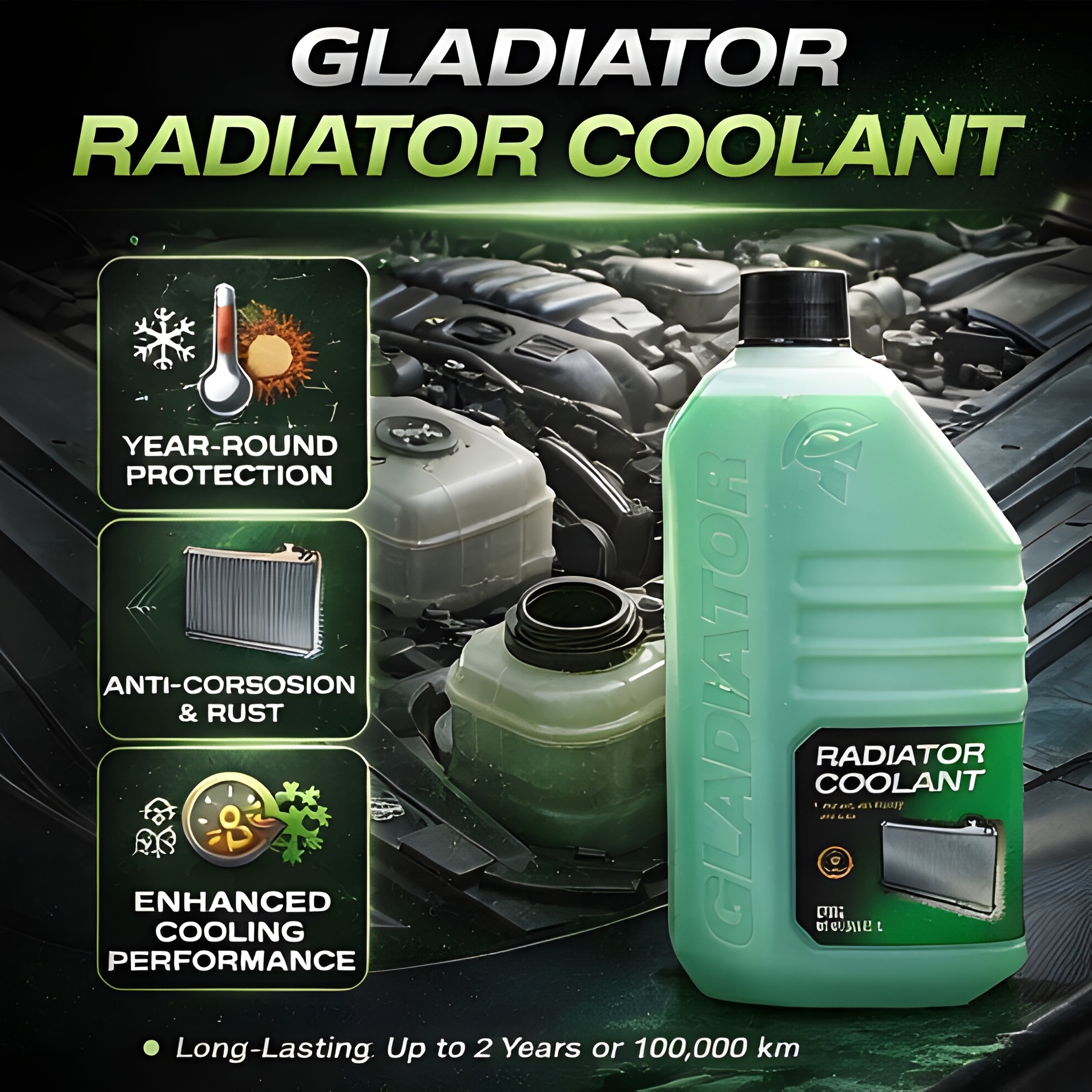 Gladiator Radiator Coolant 1 Litre (GT65G)_img_1