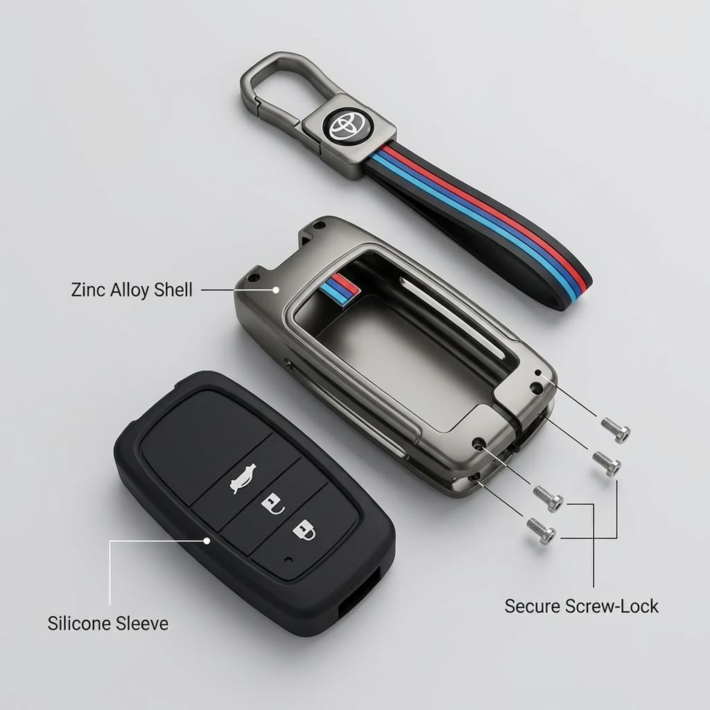 Metal Key Cover for Allion / Premio_img_2