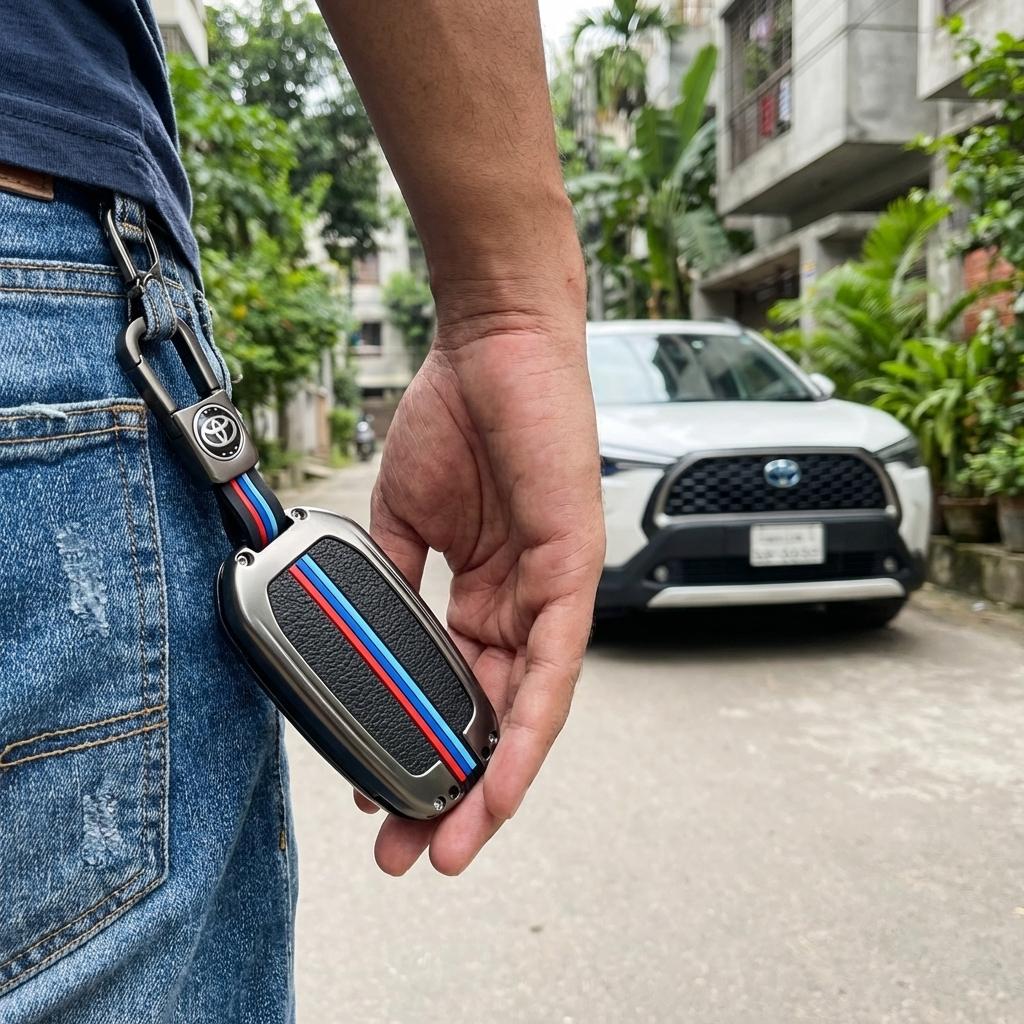 Metal Key Cover for Toyota Corolla Cross / CHR_img_4