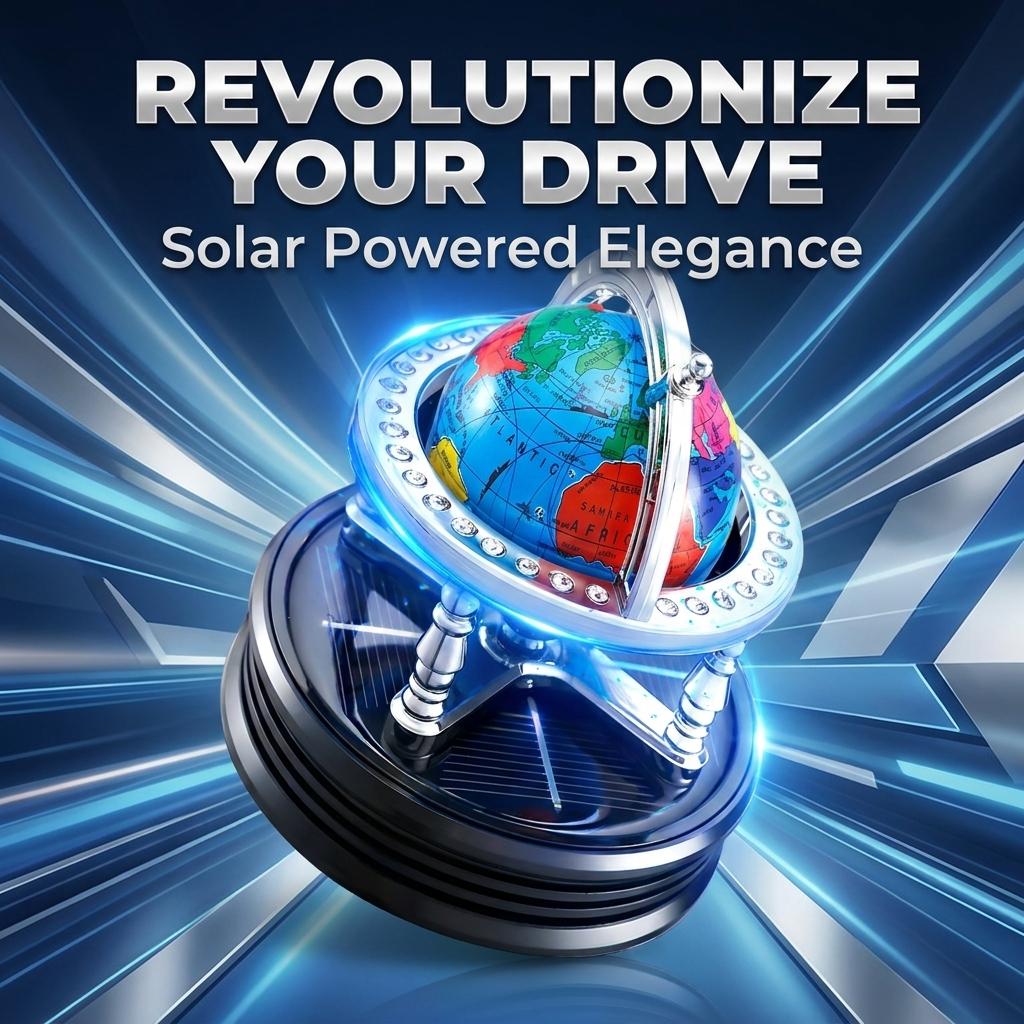 Globe Solar Car Rotating Dashboard Air Freshener_img_11
