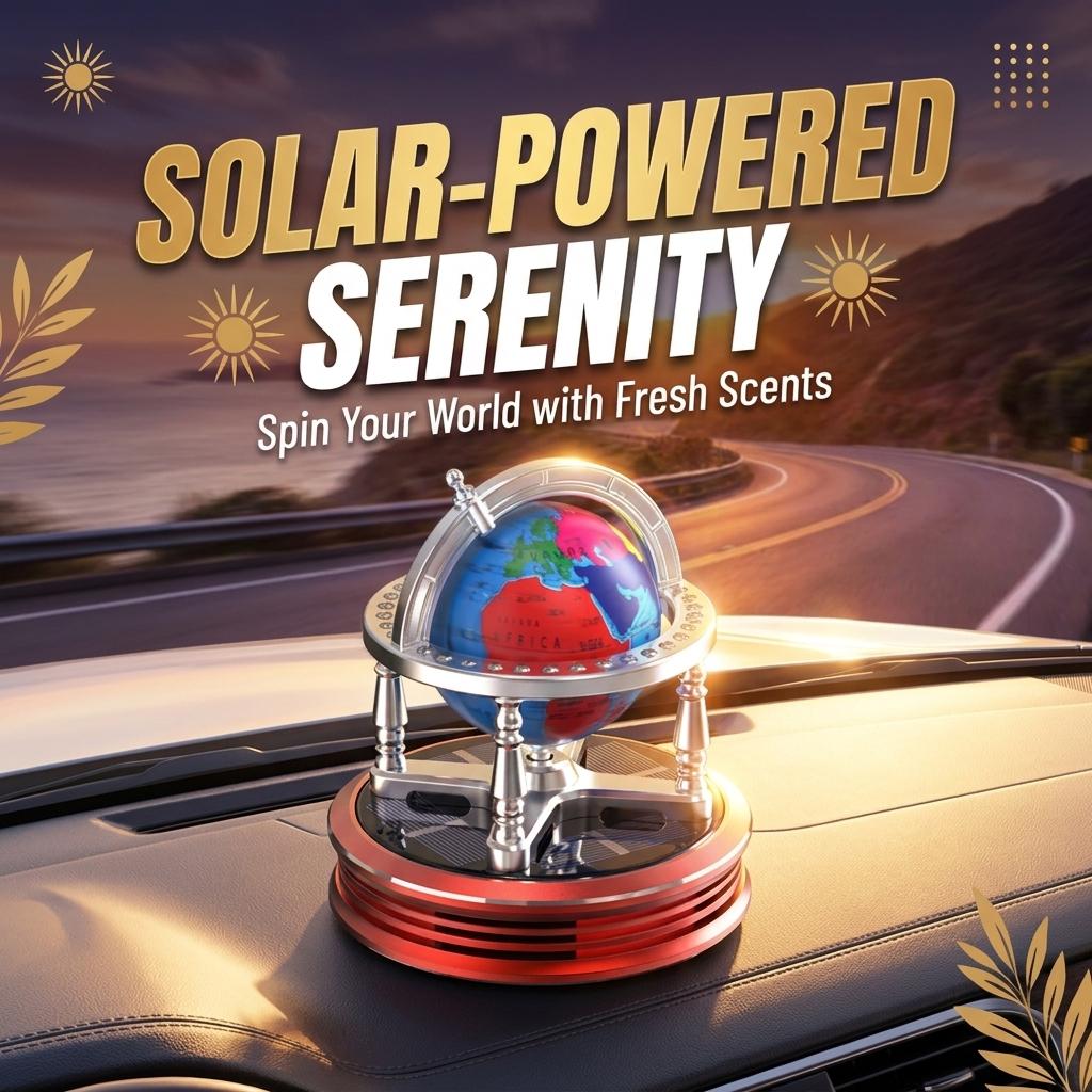 Globe Solar Car Rotating Dashboard Air Freshener_img_10