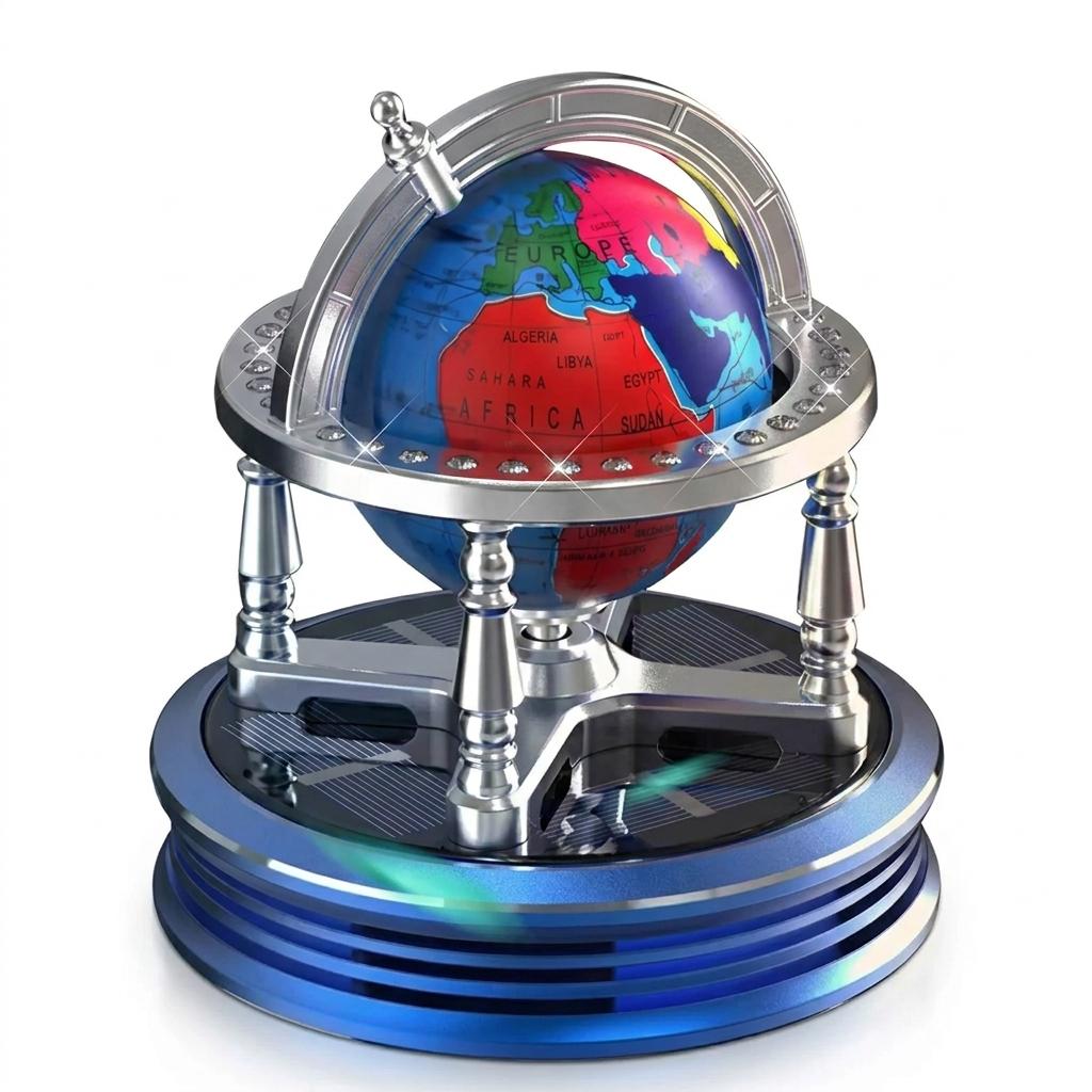 Globe Solar Car Rotating Dashboard Air Freshener_img_1
