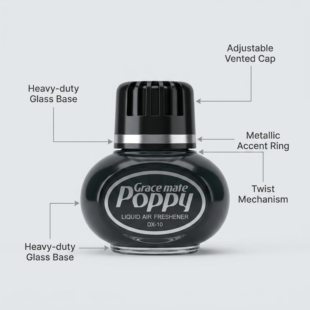 Poppy DX-10 Premium Liquid Car Perfume (100ml)_img_5