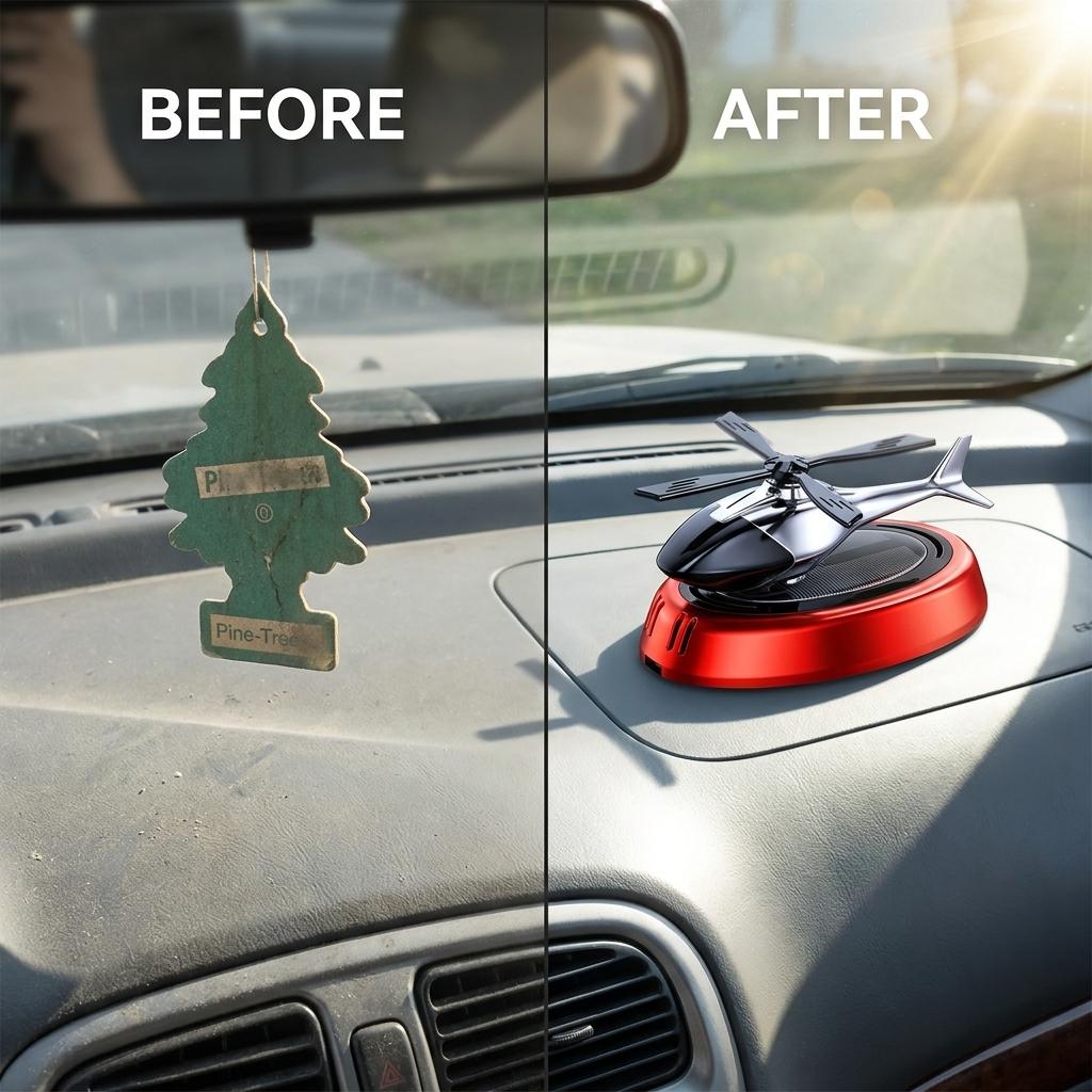 Solar Rotating Helicopter Dashboard Air Freshener_img_11