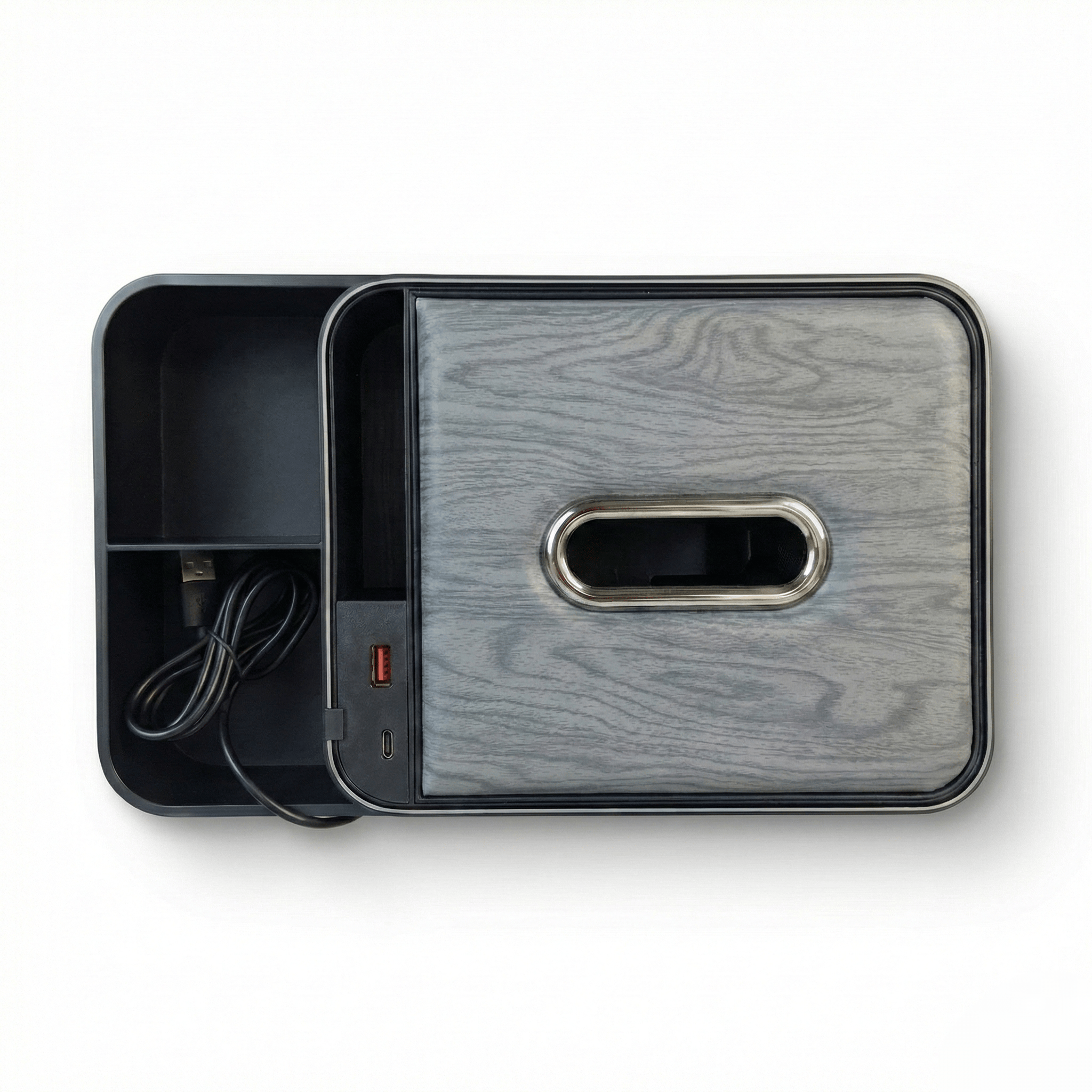Multifunctional RGB Ambient Light Armrest Tissue Box_img_1