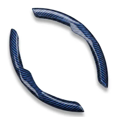 Two Part Carbon Fiber / Wood Grain Texture Steering Wheel Cover_img_3