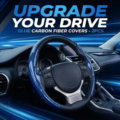 Two Part Carbon Fiber / Wood Grain Texture Steering Wheel Cover_img_11