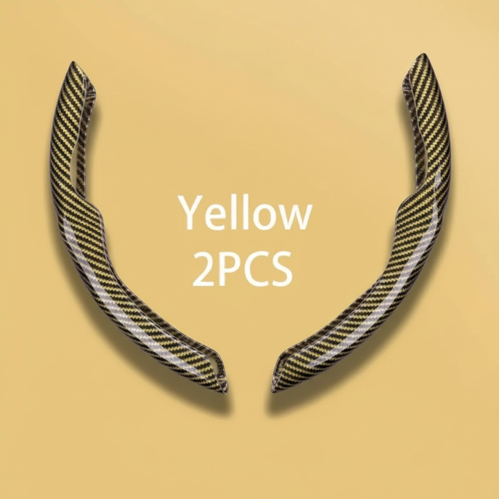 Two Part Carbon Fiber / Wood Grain Texture Steering Wheel Cover_img_14
