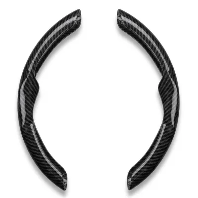 Two Part Carbon Fiber / Wood Grain Texture Steering Wheel Cover_img_5