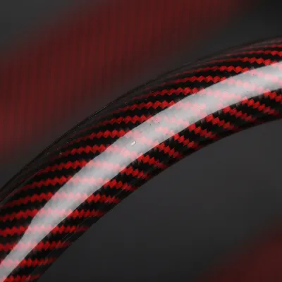 Two Part Carbon Fiber / Wood Grain Texture Steering Wheel Cover_img_9