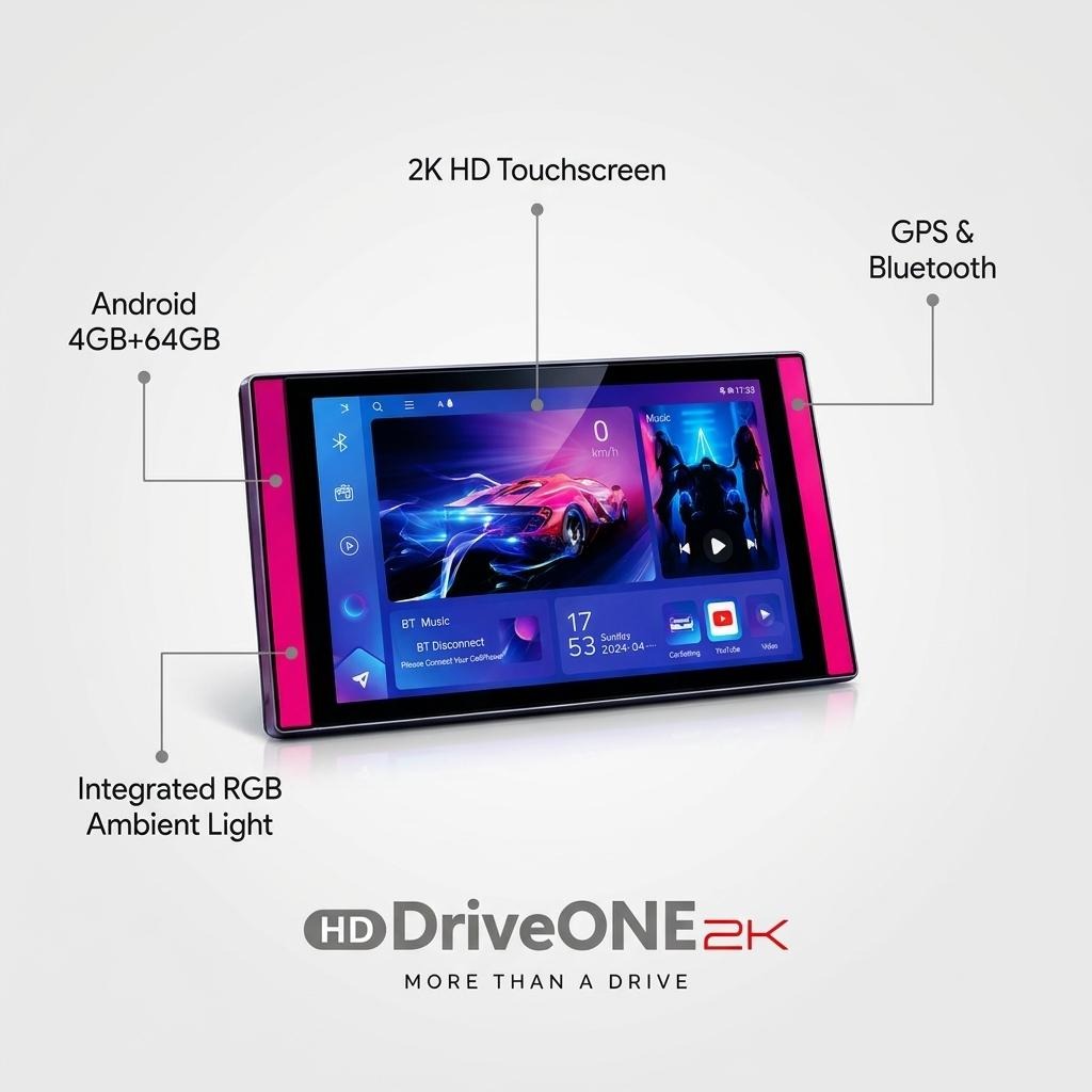 DriveONE 2K Android Player with Ambient Light (4GB+64GB)_img_5