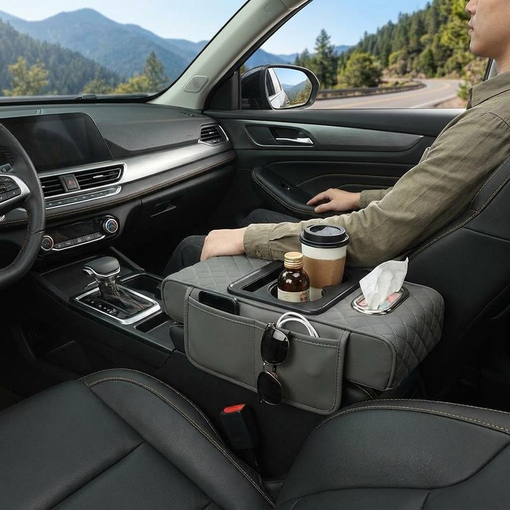 Multifunctional Car Console Armrest Organizer_img_8