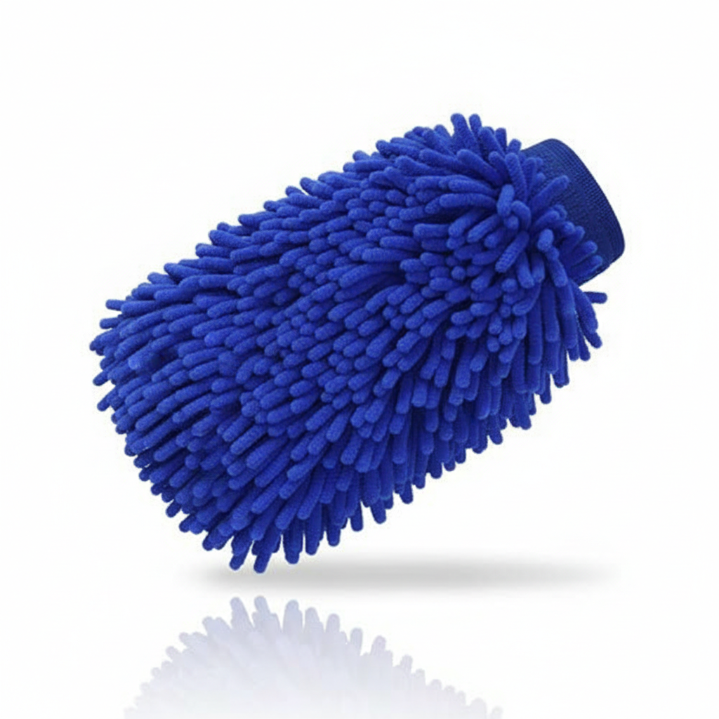 Blue Microfiber Wash Mitts