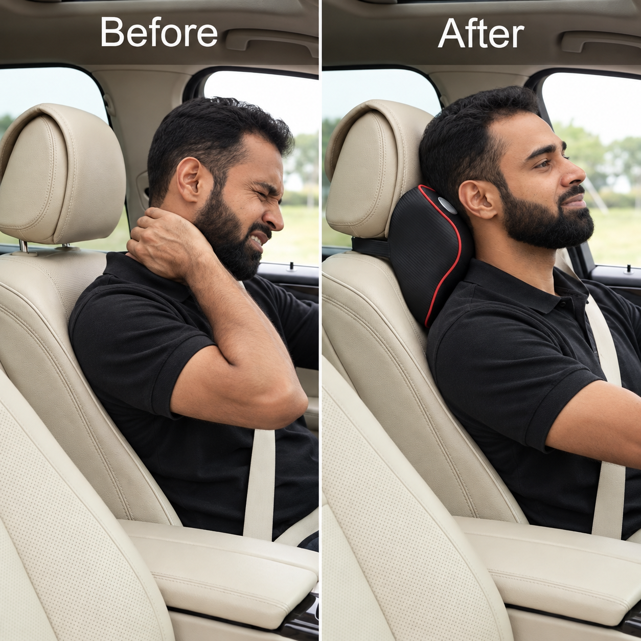 Car Neck Pillow 3D Memory Foam Cushion_img_2