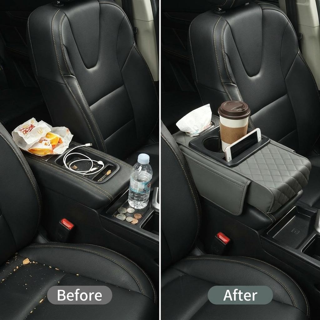 Multifunctional Car Console Armrest Organizer_img_7