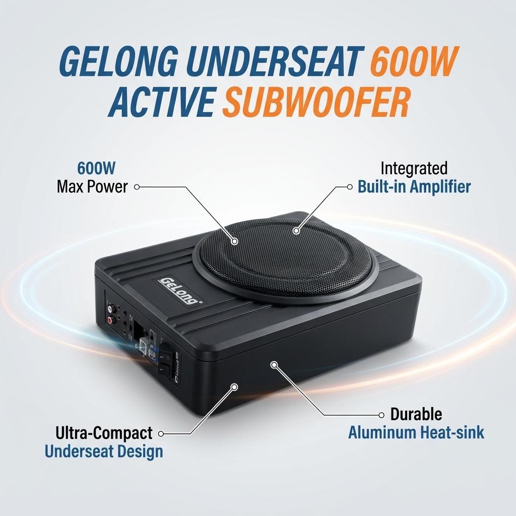 GELONG Underseat 600W Active Subwoofer_img_1