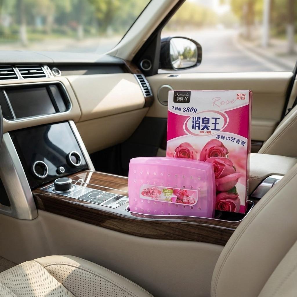 Sameili 380g Odor Eliminator Car & Home Air Freshener Gel Box (消臭王) – Extra Large Spill-Proof Cabin Deodorizer_img_9