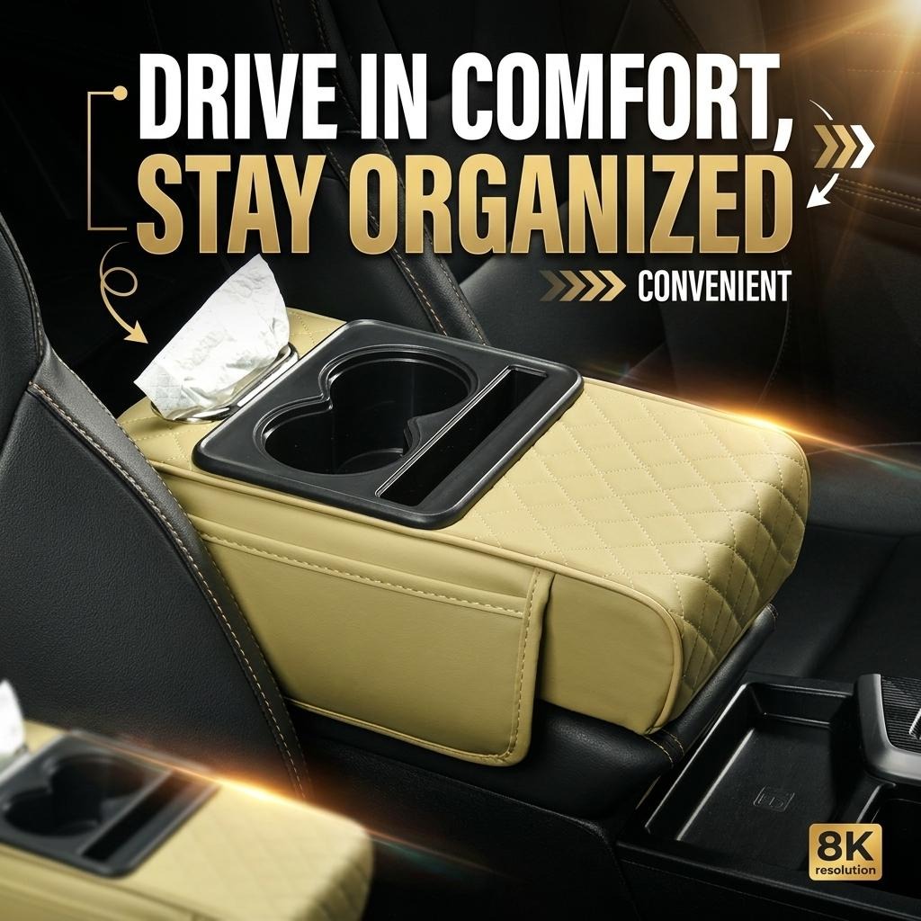 Multifunctional Car Console Armrest Organizer_img_6