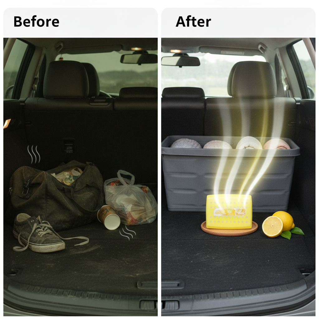 Sameili 380g Odor Eliminator Car & Home Air Freshener Gel Box (消臭王) – Extra Large Spill-Proof Cabin Deodorizer_img_6