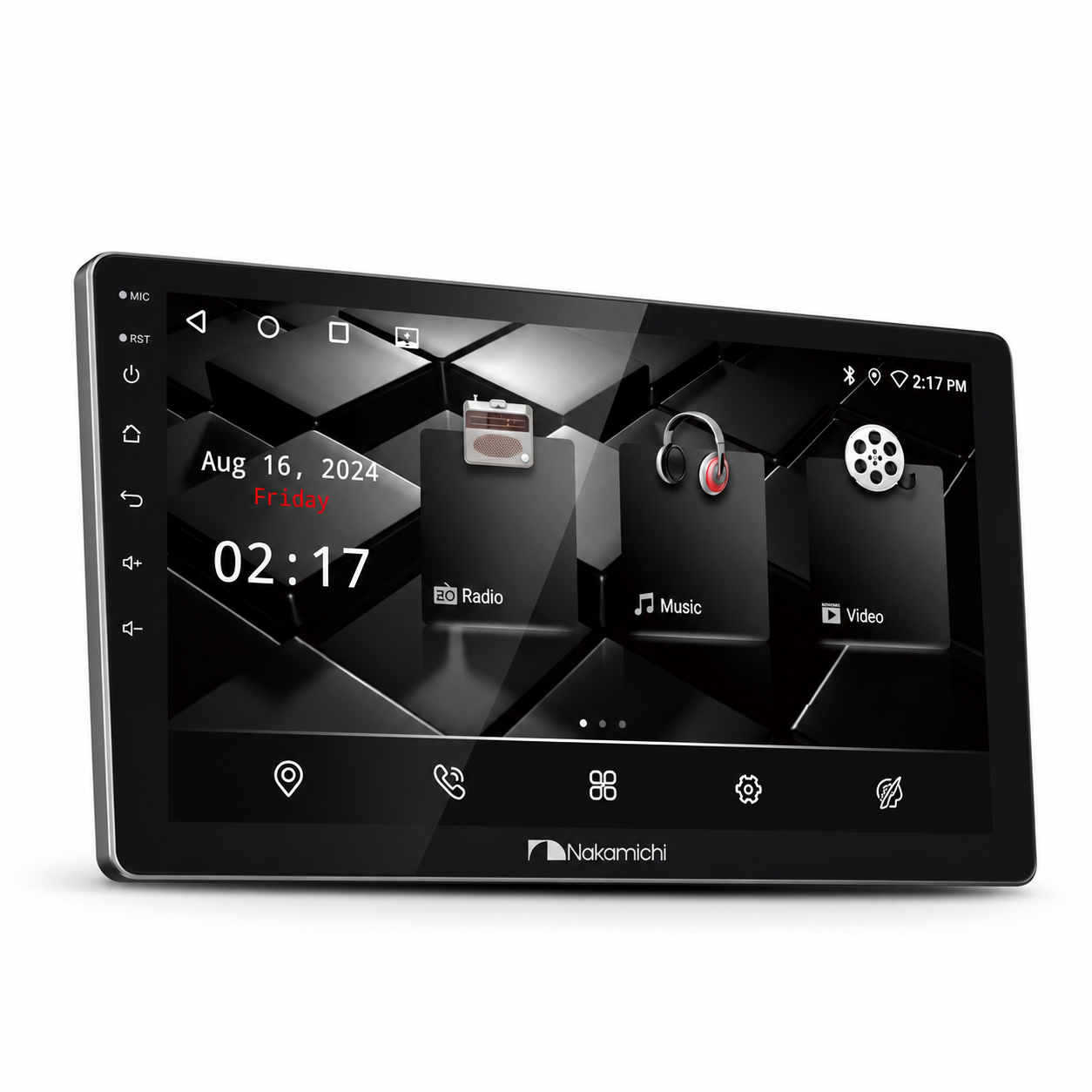 Nakamichi NAM5710 Octa-Core Android Multimedia Receiver (4GB RAM + 64GB ROM) with 32-Band DSP & 360° Camera Support