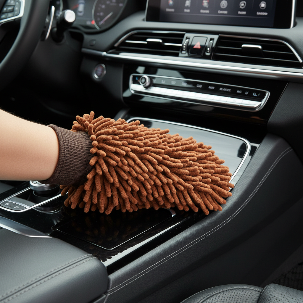 Brown Microfiber Wash Mitts_img_4