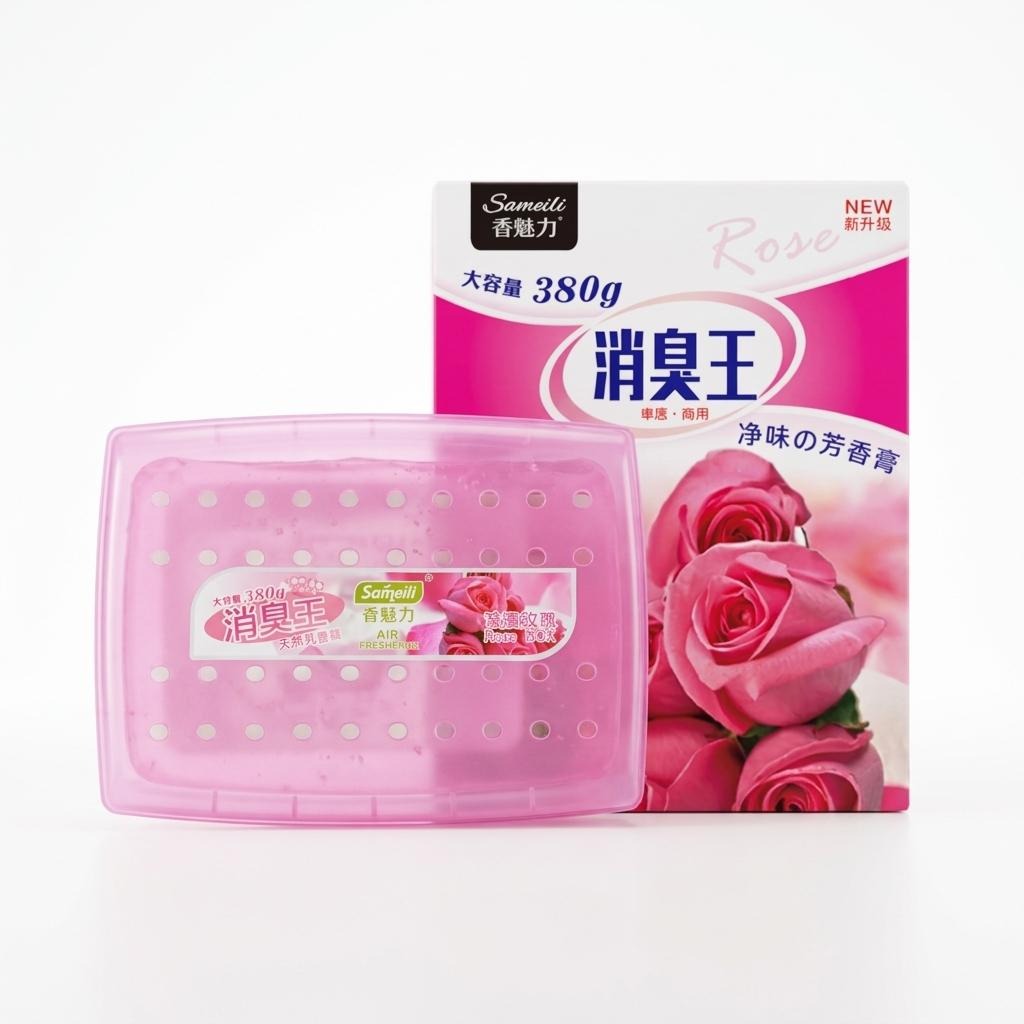 Sameili 380g Odor Eliminator Car & Home Air Freshener Gel Box (消臭王) – Extra Large Spill-Proof Cabin Deodorizer_img_1