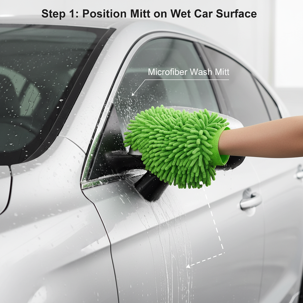 Green Microfiber Wash Mitts_img_5