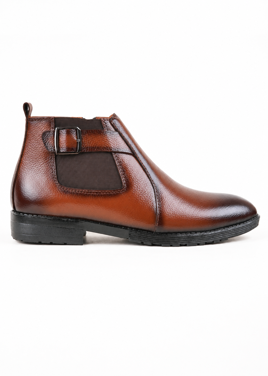 Side Buckles Mustard Chelsea Boot