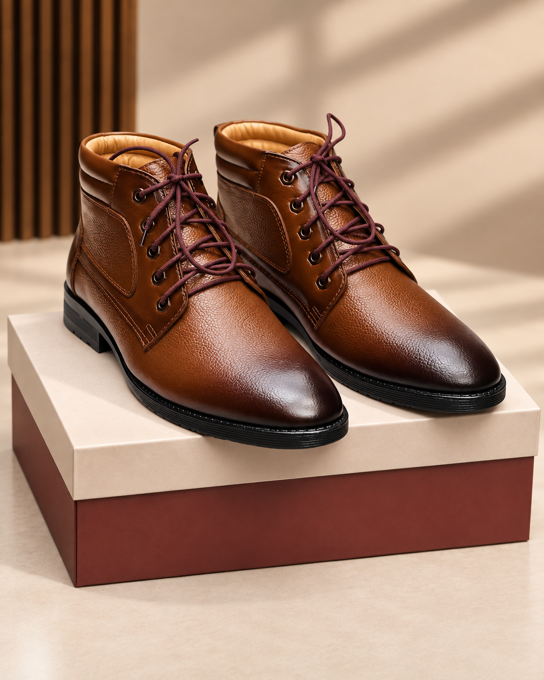 Verona Lace Up Leather Boot