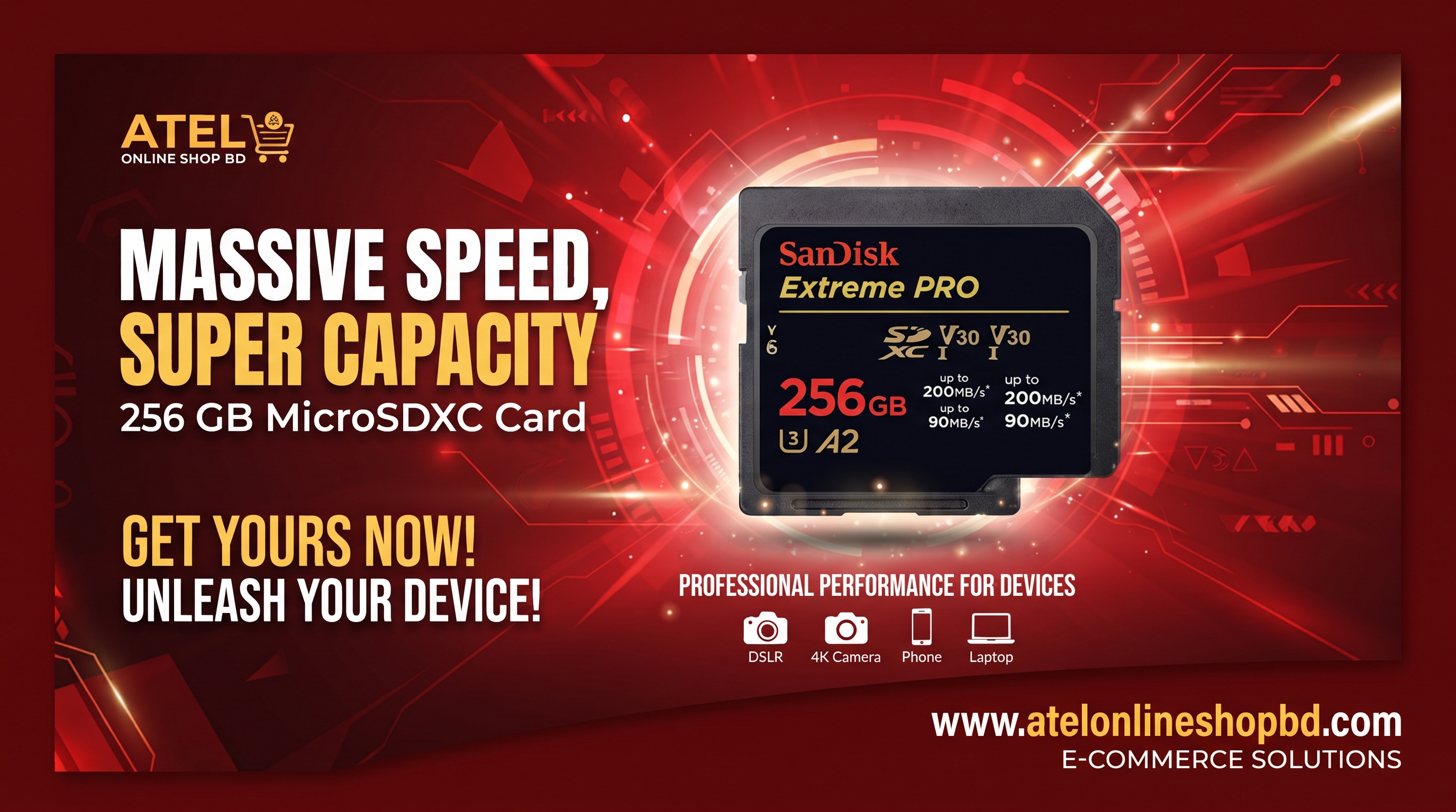 SanDisk 256GB মেমোরি