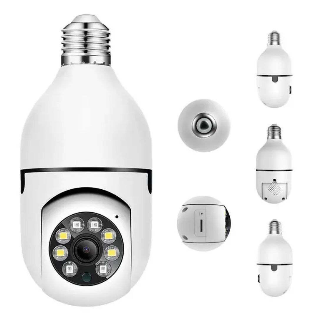 ptz bulb wifi camera 1 mp